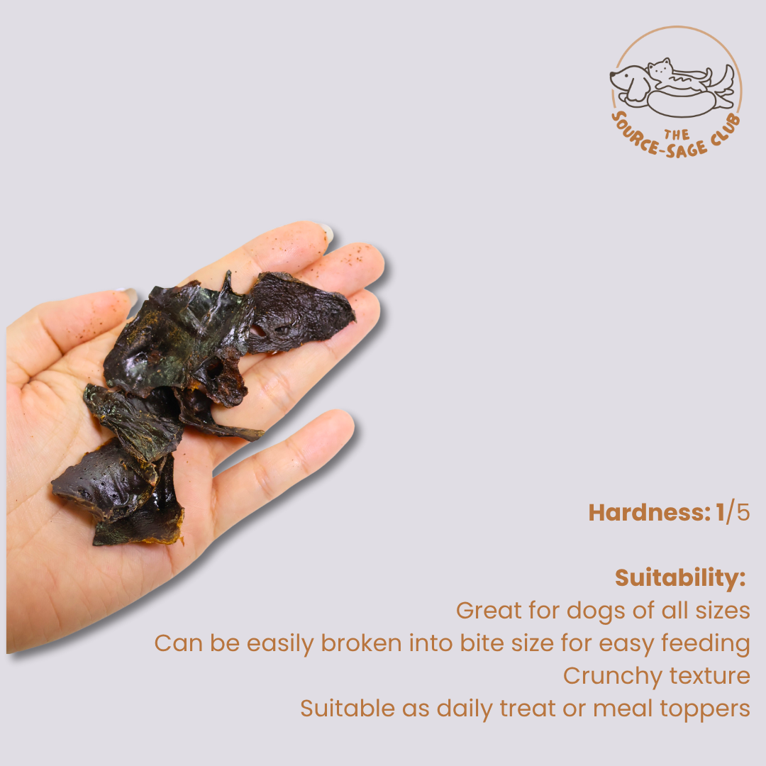 Air Dried Ostrich Liver Flakes (single ingredient dog treats, dog dental chew)