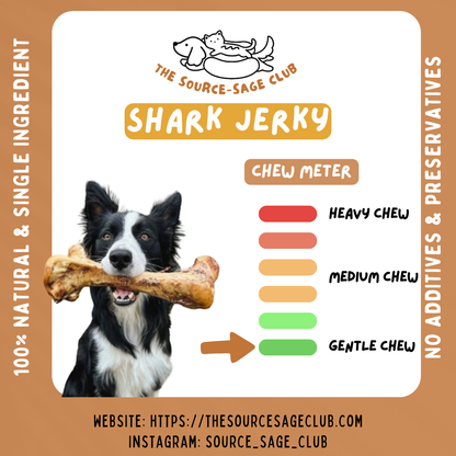 [1KG PACK - 20% OFF] Air Dried Australian Shark Jerky Stick (dog treats dog dental chew)