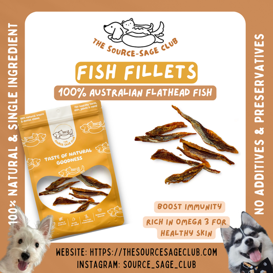 Air Dried Australian Fish Fingers Jerky (single ingredient dog treats, dog dental chew)