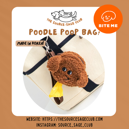 BITE ME Poodle Poop bag Pouch