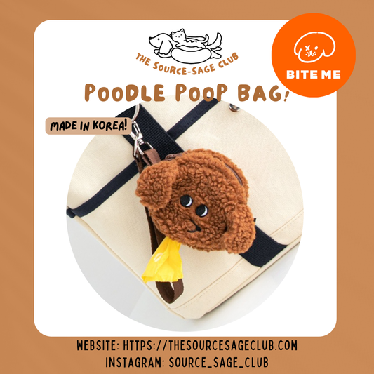 BITE ME Poodle Poop bag Pouch