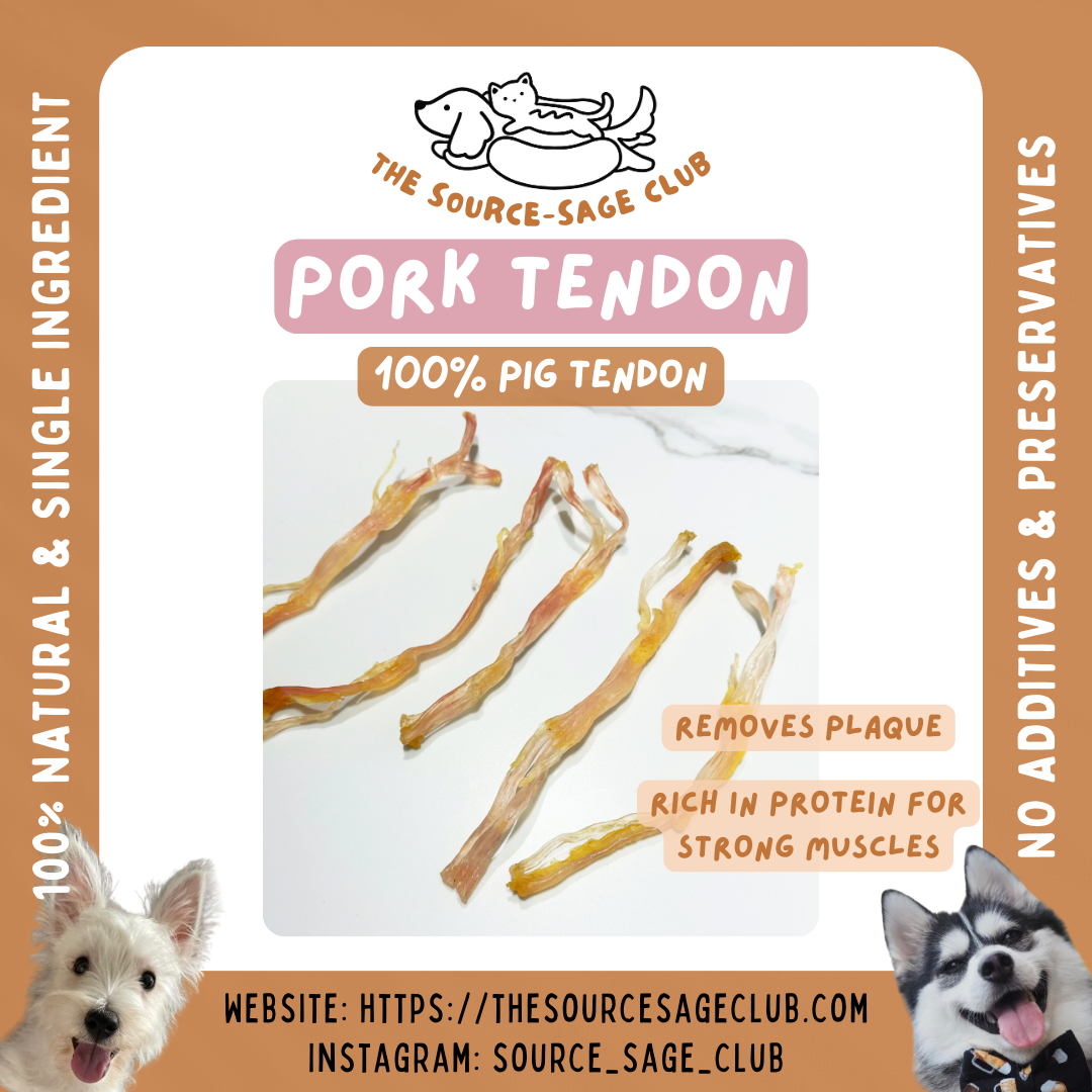 Pork Tendon (dog treats dog dental chew)