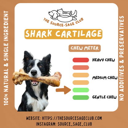 Air Dried Australian Shark Cartilage 100g/500g (dog treats dog dental chew)