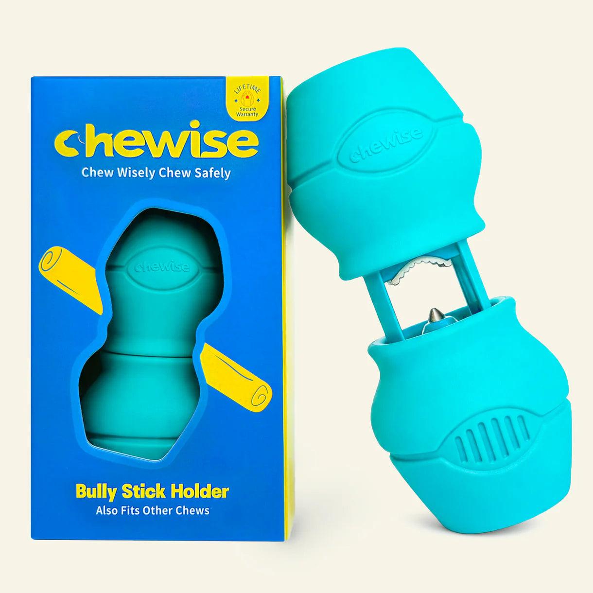 Chewise Dental Chew Holder (super secure and prevents choking, bully sticks holder, dental chew holders for dogs)