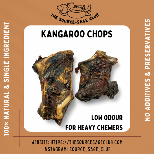 Air Dried Australian Kangaroo Chops (dog treats dog dental chews)