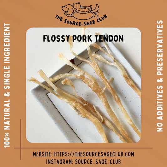 Flossy Pork Tendon (dog treats dog dental chew)