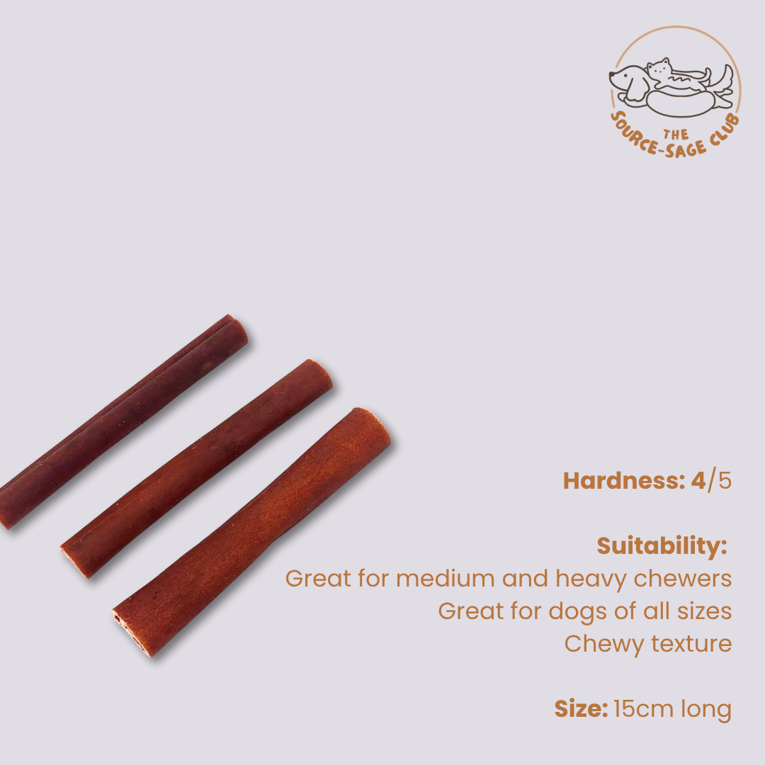 Air Dried Beef Collagen Rollie (single ingredient dog treats, dog dental chew)