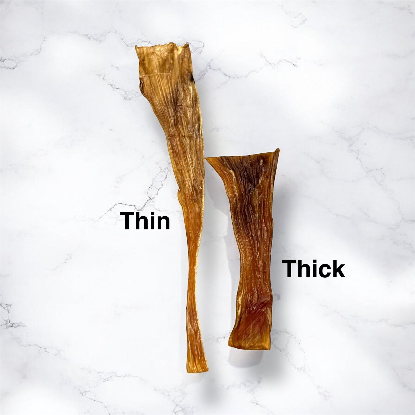 Air Dried Ostrich Flat Tendon (single ingredient dog treats, dog dental chew) Sourcesage Club