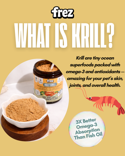 FREZ Holy Krill - Freeze Dried Krill Based Supplement for Cats and Dogs