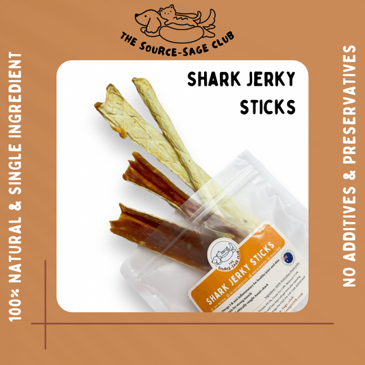 [1KG PACK - 20% OFF] Air Dried Australian Shark Jerky Stick (dog treats dog dental chew)