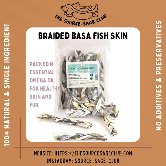JR pet Basa Braided Fish Skin (dog treats / dental chew)