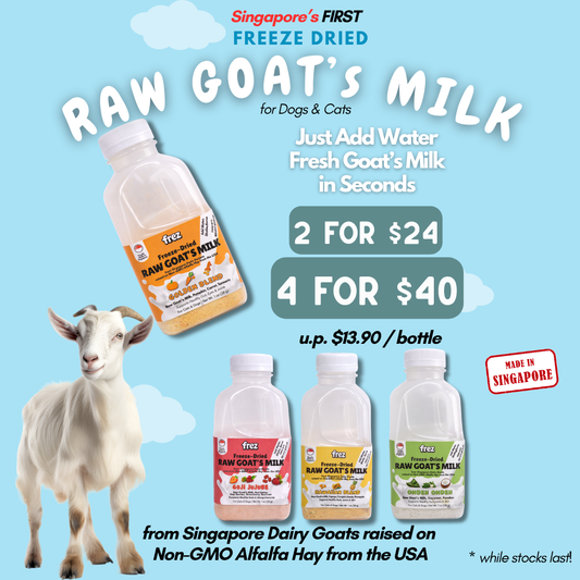 FREZ Freeze Dried Raw Goat’s Milk for Dogs & Cats