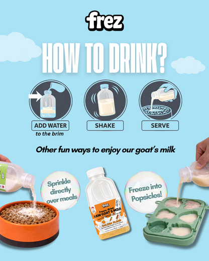 FREZ Freeze Dried Raw Goat’s Milk for Dogs & Cats