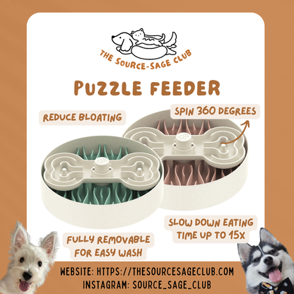 Puzzle Feeder™ / Slow Feeder Dog Bowl for Eating Habit Training