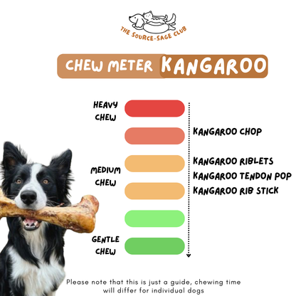 Air Dried Australian Kangaroo Ribs (single ingredient dog treats, dog dental chew)