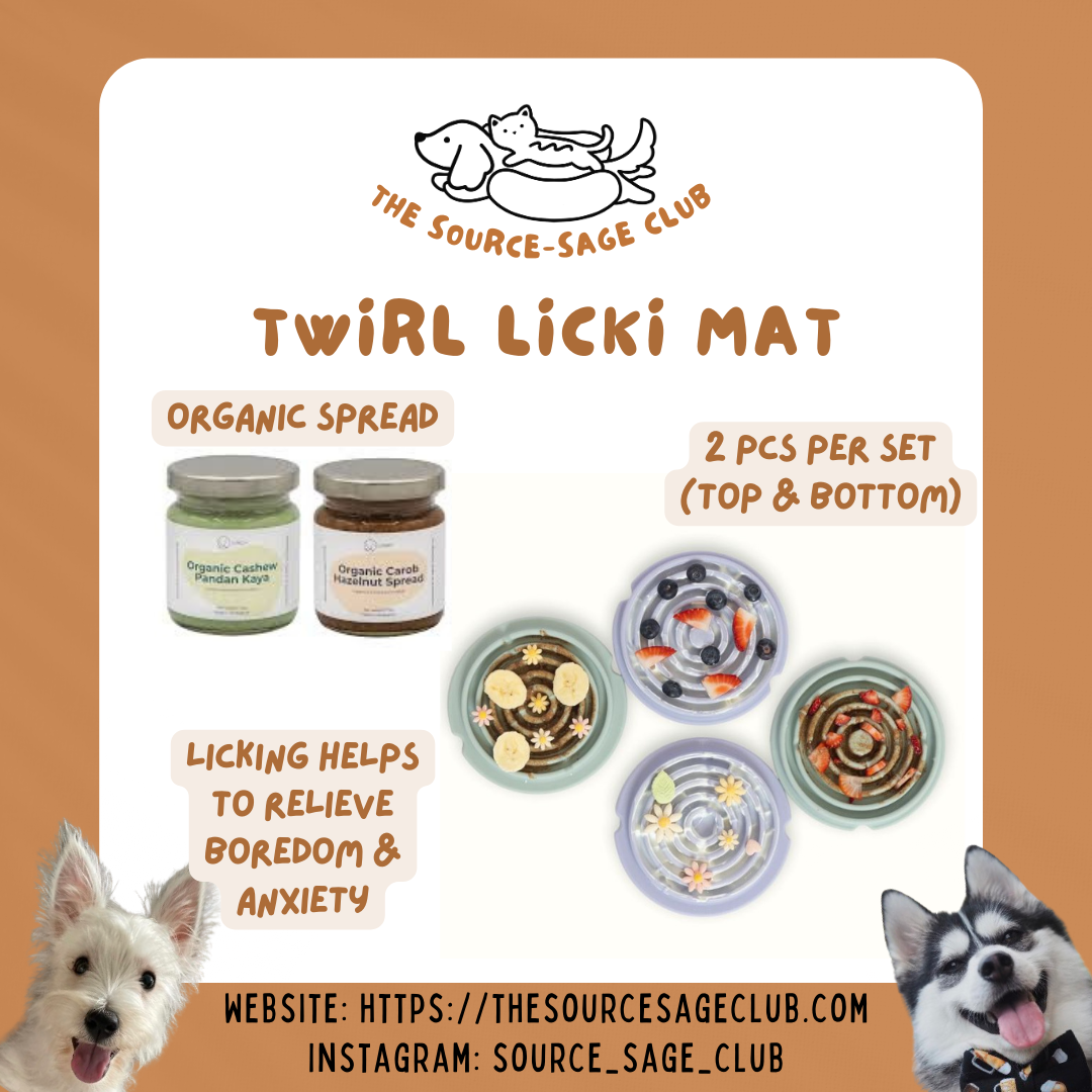 Twirl Lick Mat and Nut Butter (For Dogs and Cats)