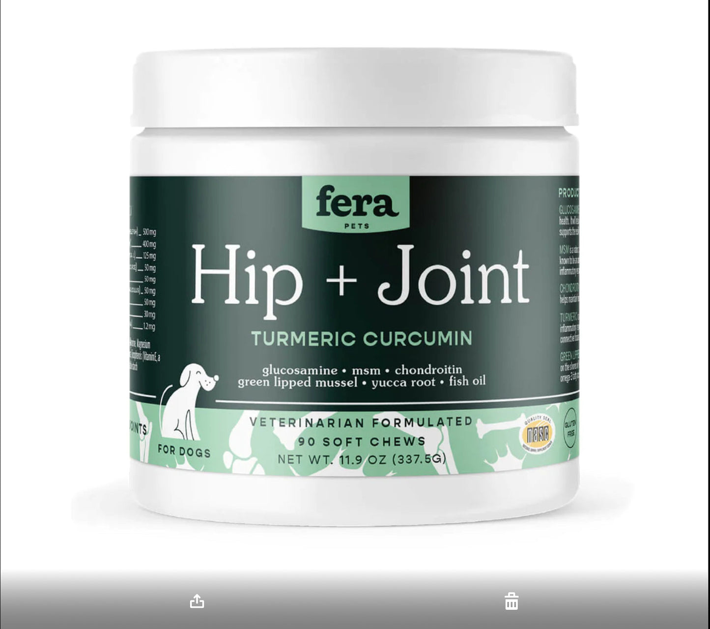 FERA Hip + Joint for Dogs (12oz)