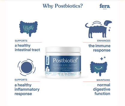 Fera USDA Organic Probiotics with Prebiotics / postbiotics plus (cats and dogs supplement)