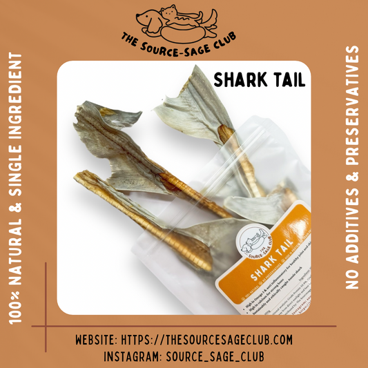 [1KG PACK - 20% OFF] Air Dried Australian Shark Tail (dog treats dog dental chew)