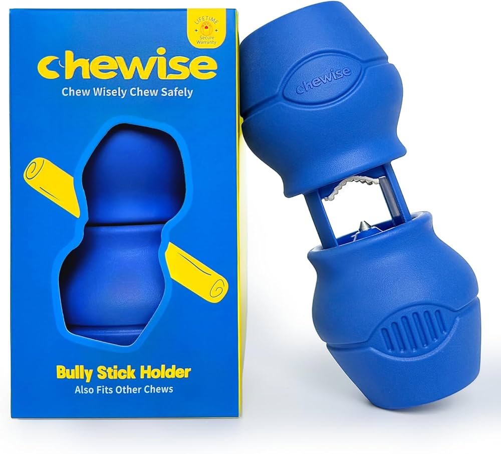 Chewise Dental Chew Holder (super secure and prevents choking, bully sticks holder, dental chew holders for dogs)