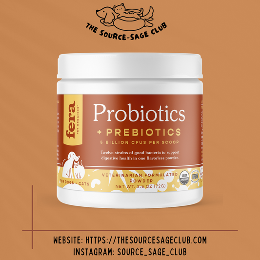 Fera USDA Organic Probiotics with Prebiotics (cats and dogs supplement)