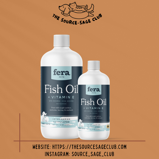 Fera Pet Organics Fish Oil (dogs and cats supplement)