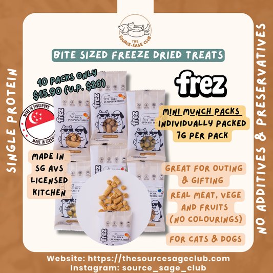 FREZ Mini Munch Pack (10 for $15.90) (Dog and Cats Treats)