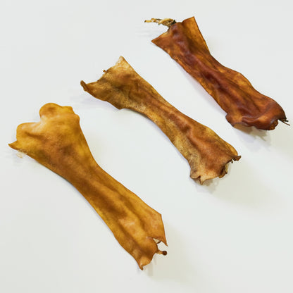 [1KG PACK - 20% OFF] NEW ZEALAND Smoked Venison Skin Chew (air dried dog treats, dog dental chew)