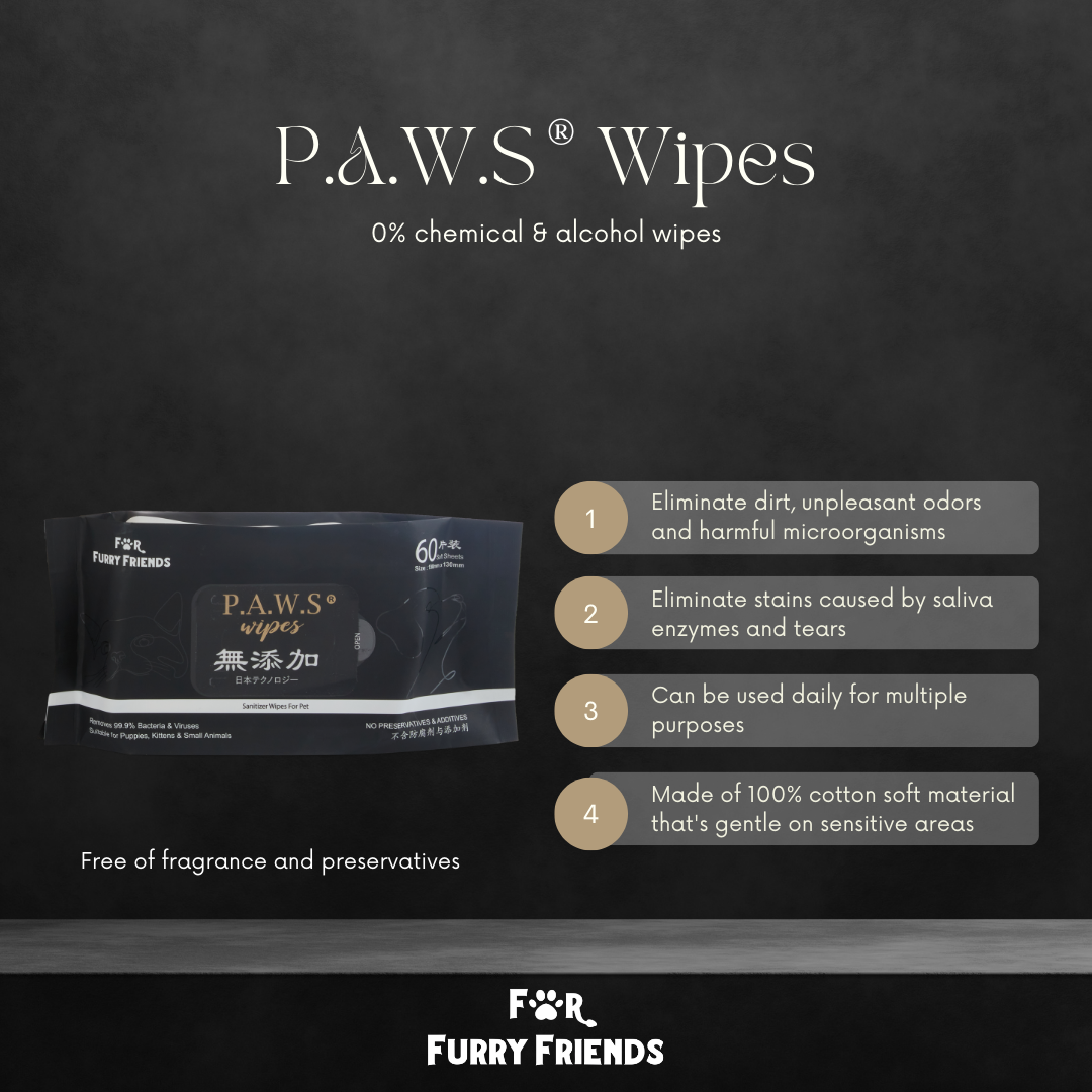 (For Furry Friends) P.A.W.S Wipes 60pcs