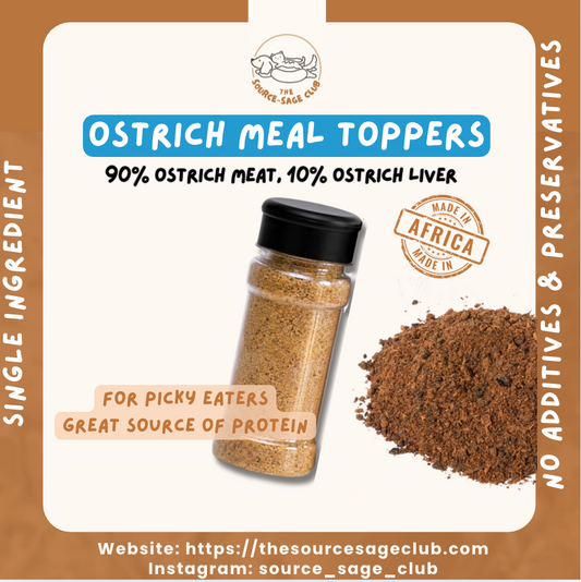 Ostrich Sprinkles (Topper) Air Dried for cats and Dogs