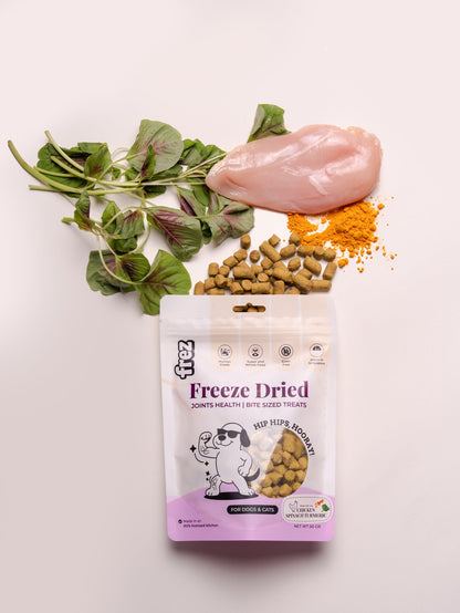 FREZ Joints Health - Freeze Dried Beef/ Chicken, Spinach & Turmeric  (Dog and Cats Treats)