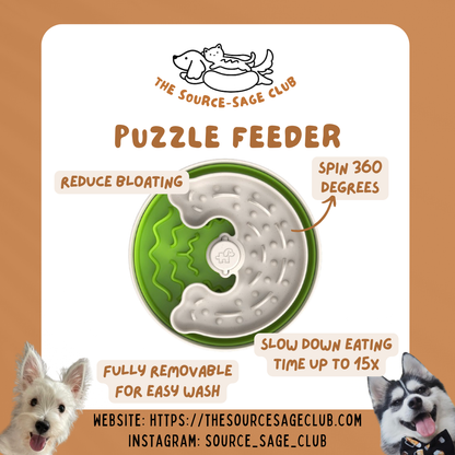 Puzzle Feeder™ Lite / Slow Feeder Dog Bowl for S/M Breeds