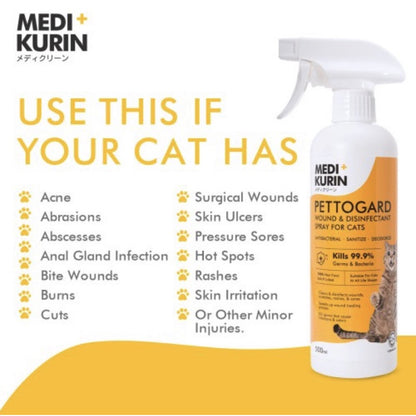 Pettogard® Wound & Disinfectant Spray for Dogs and Cats