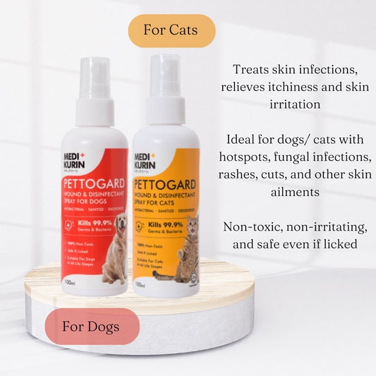 Pettogard® Wound & Disinfectant Spray for Dogs and Cats