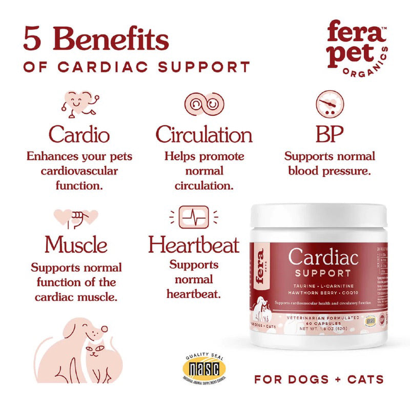 Fera Cardiac (heart) Support for Dogs and Cats supplement