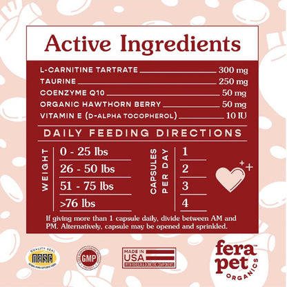 Fera Cardiac (heart) Support for Dogs and Cats supplement